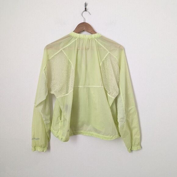 Lululemon neon Crispin Green With The Breeze mesh water repellent jacket - Picture 6 of 7
